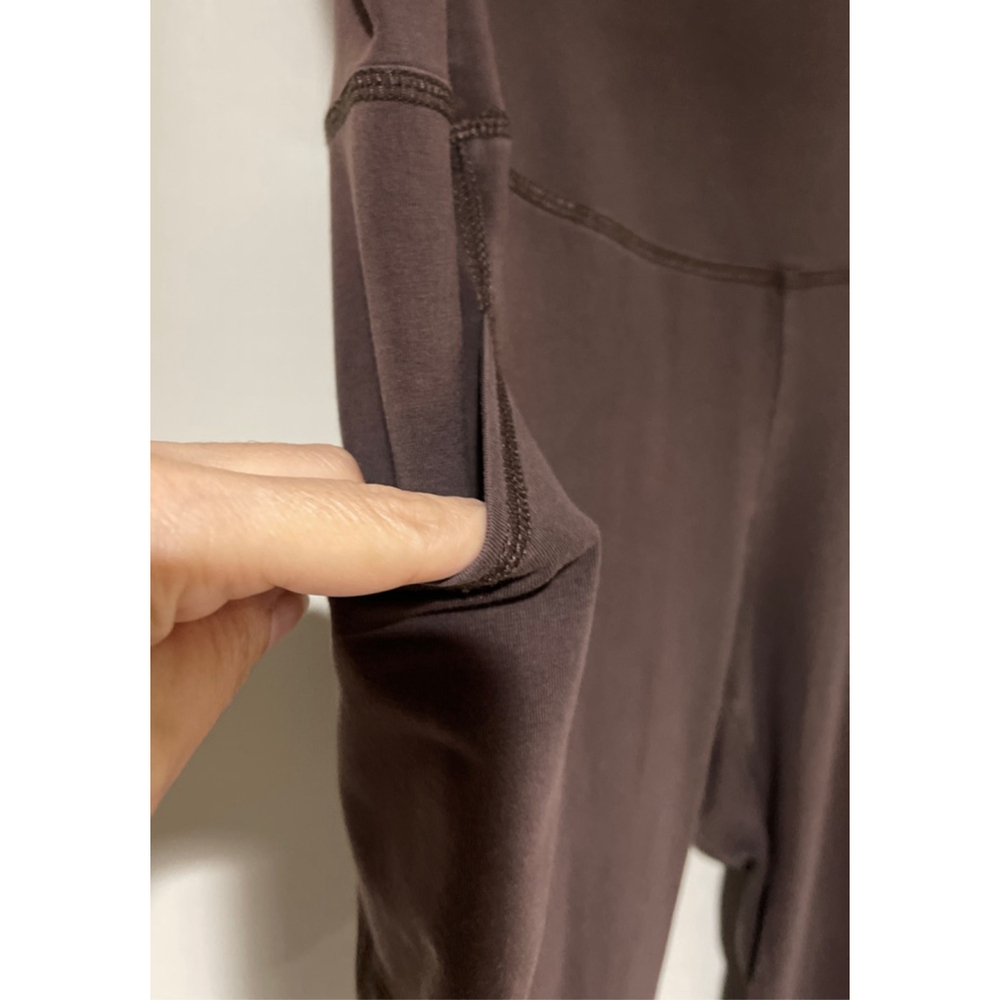 NWOT Women's Chico's Zenergy Brown Leggings with Pockets SZ 2R/12/14R - Picture 5 of 9